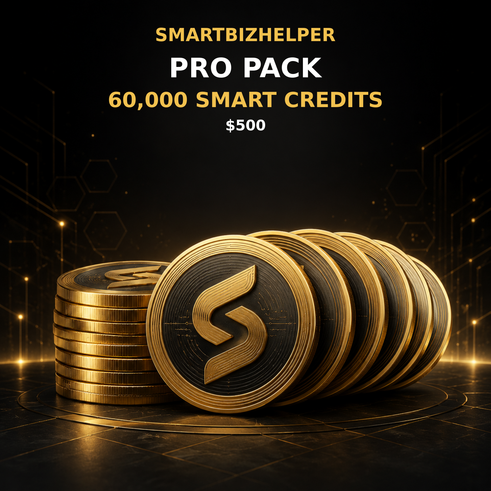 SmartBizHelper Smart Credits Pro Pack — 60,000 credits